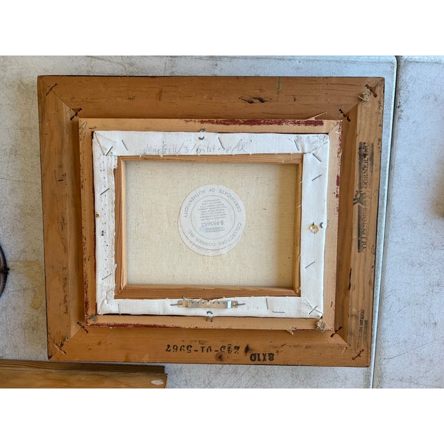 Vintage Framed Floral Acrylic Painting Signed For Sale In West Palm - Image 6 of 6