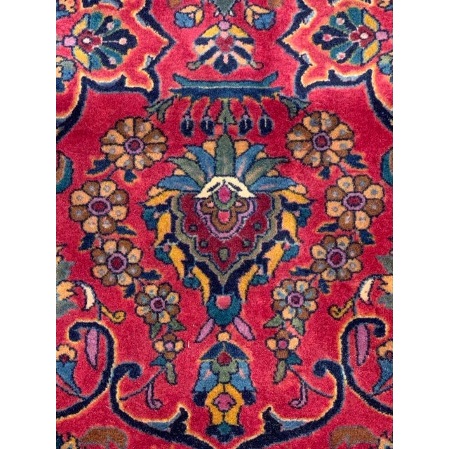 1900 - 1909 Rose Antique Persian Kashan For Sale In Washington DC - Image 6 of 9