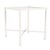 Brown Jordan Venetian 18" Square Occasional Table in Chalk For Sale