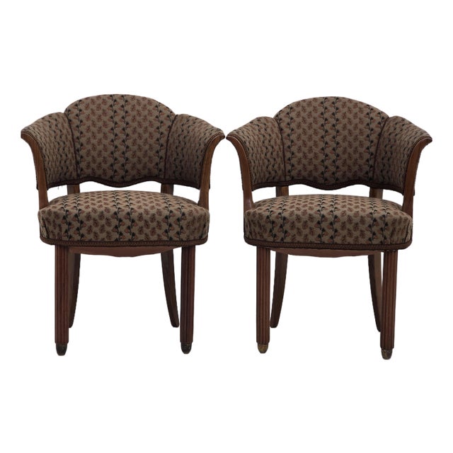 French Art Deco Armchairs in the style of Paul Follot, 1925, Set of 2 For Sale