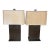 Chapman Contemporary Bronze Slab Lamps. Pair. For Sale