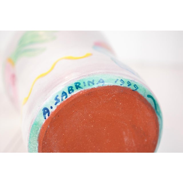 Listed Artist Amy Sabrina 1999 Postmodern Pottery Vessel For Sale - Image 12 of 17