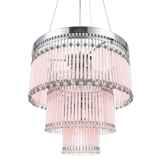 Handcrafted Murano Glass Straws and Glass Beads Chandelier, Venice, Italy, 1962 For Sale - Image 10 of 10