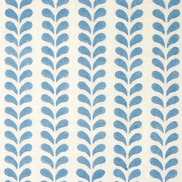 Contemporary Schumacher X Molly Mahon Bindi Fabric in Blue For Sale - Image 3 of 3