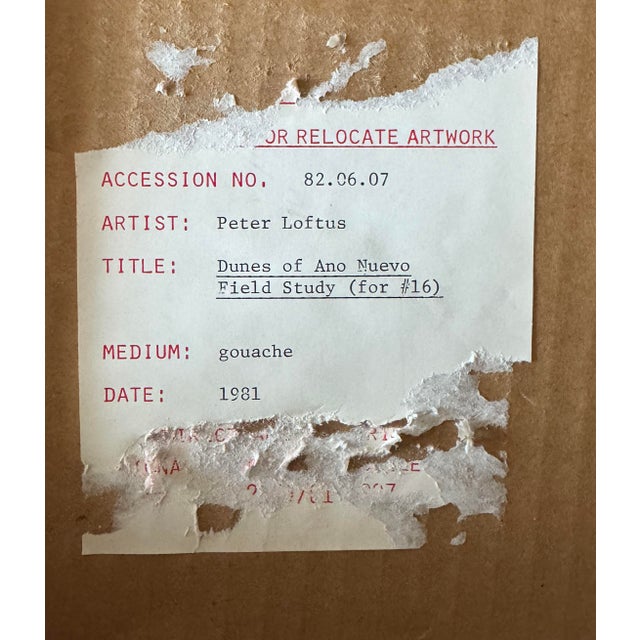 Peter Loftus (American, Born 1948), Set of Three Watercolor and Gouache on Paper Field Studies For Sale - Image 9 of 13