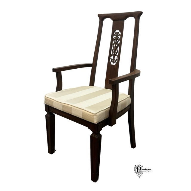 Wood Vintage Mid Century Modern Style Mahogany Accent / Dining Chairs - Pair For Sale - Image 7 of 8