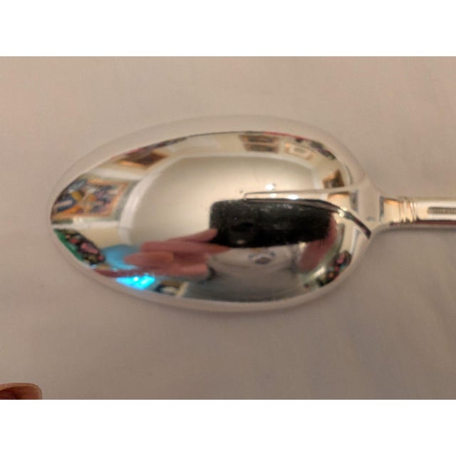 1970s 1970s Tiffany & Co. "Windham" Sterling Silver Serving/Salad Spoon For Sale - Image 5 of 11