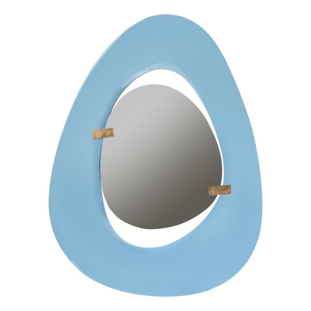 Oval Mirror by Max Ingrand for Fontana Arte, 1960s For Sale
