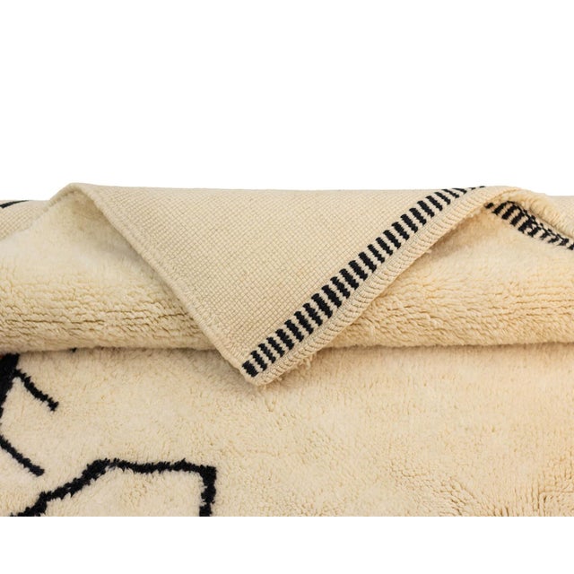 Contemporary Hand-Knotted Wool Premium Rug by Azele Studio For Sale - Image 3 of 11