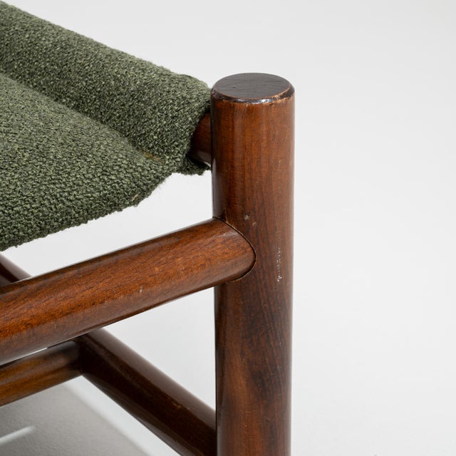 1960s Pair Of Mid-Century Upholstered Stools For Sale - Image 5 of 11