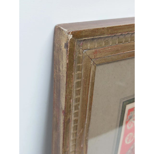 Green Framed Antique Engraving of Villa Della Regina For Sale - Image 8 of 10