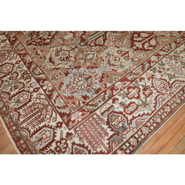 Persian Antique Zabihi Collection Persian Bakhtiari Geometric Design Rug - 7'5" x 10'4" For Sale - Image 3 of 10