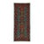 Turquoise Floral Geometric Tribal Wool Runner, 2'9" X 6'7" For Sale