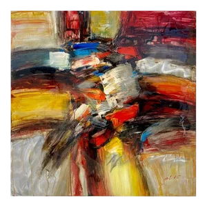 Abstract Wall Art by Milo Tor After Wilfred Lang , Acrylic on Aluminum, Signed