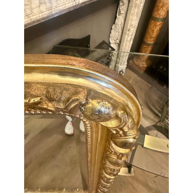 Antique French Ornate Gold Gilt Mirror, 1850 For Sale - Image 13 of 15