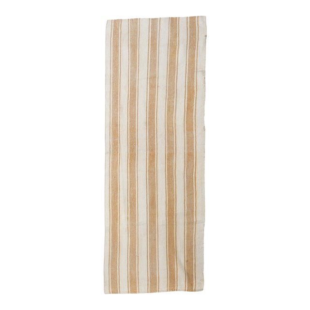 Striped Vintage Decorative Runner - 2`10″ X 8`6″ For Sale