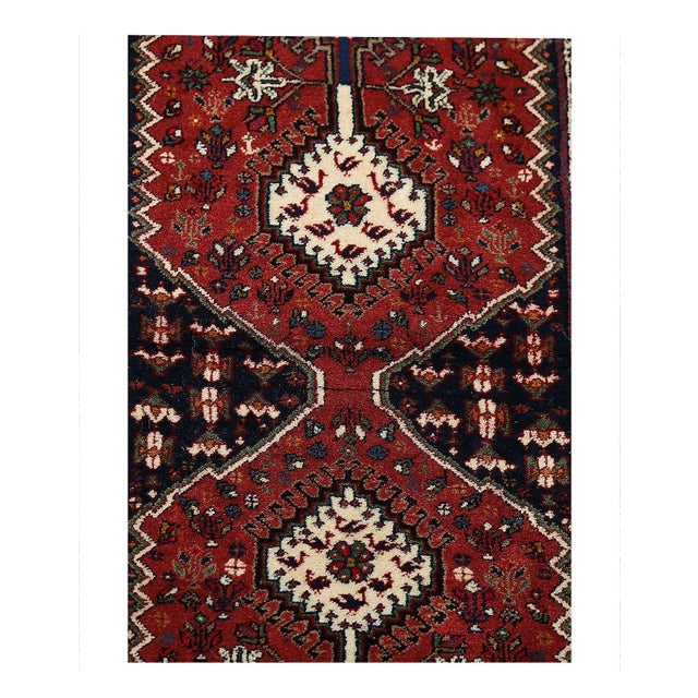 The pile used in Yalameh rugs is very fine, particularly in comparison to other tribal designs, using soft wool based on a...