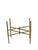 Vintage Hollywood Regency Faux Bamboo Brass Tray Table For Sale - Image 9 of 18