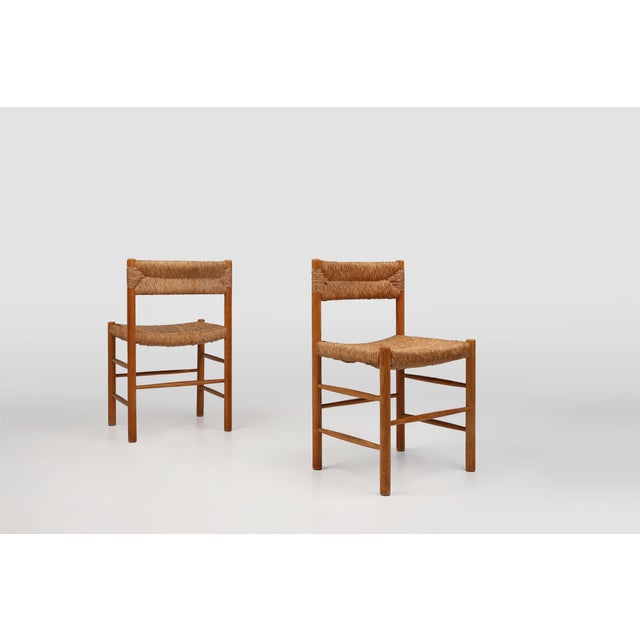 Set of Dordogne Straw Chairs by Robert Sentou and Charlotte Perriand, 1960s For Sale - Image 10 of 12