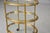 Hollywood Regency Style Small Three Tier Brass Trolley With Removable Trays For Sale - Image 11 of 12