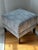 Contemporary Ethan Allen Vintage Square Geometric Sunburst Medallion Ottoman For Sale - Image 3 of 8
