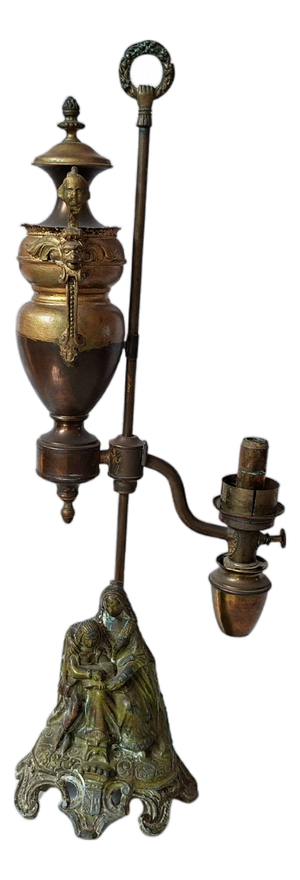 Antique 19th Century Bronze Table Lamp