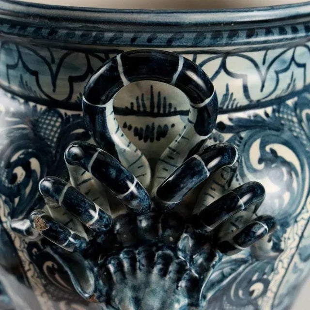 Majolica Jar from Spica Albisola For Sale - Image 9 of 13