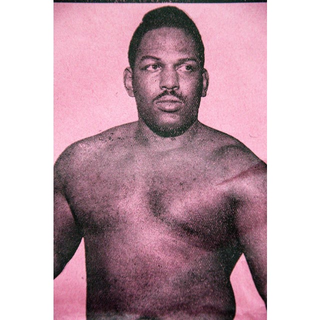 Paper Super-Gala De Catch Amiens Original Wrestling Poster, 1961 For Sale - Image 7 of 9