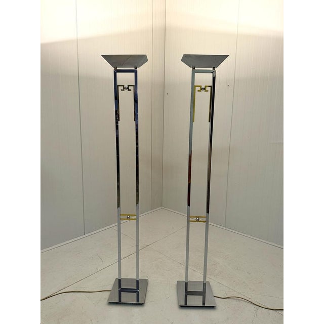 Gold Floor Lamps from Arte Lumen, 1970s, Set of 2 For Sale - Image 8 of 18