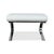 Set of Sinus Lounge Chair and Ottoman in White Leather and Chrome from Cor For Sale - Image 18 of 18