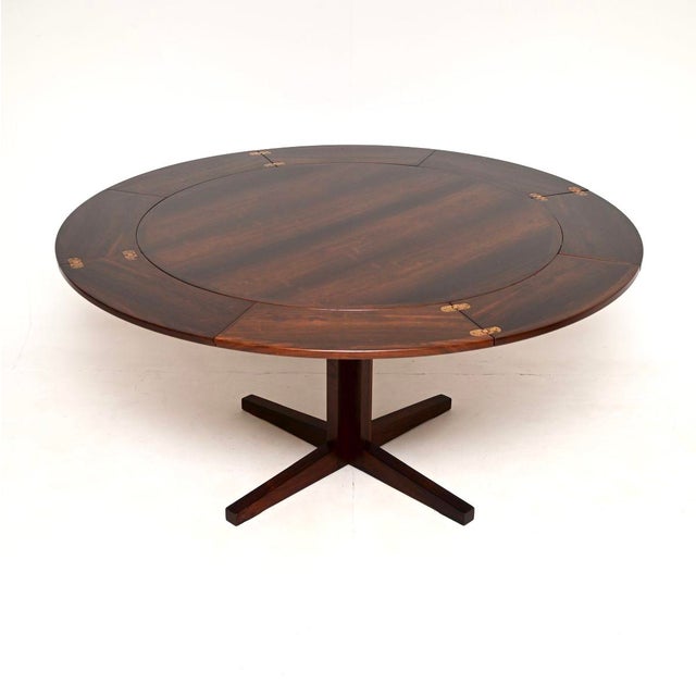 Vintage Danish Flip Flap Lotus Dining Table from Dyrlund, 1960 For Sale - Image 11 of 11