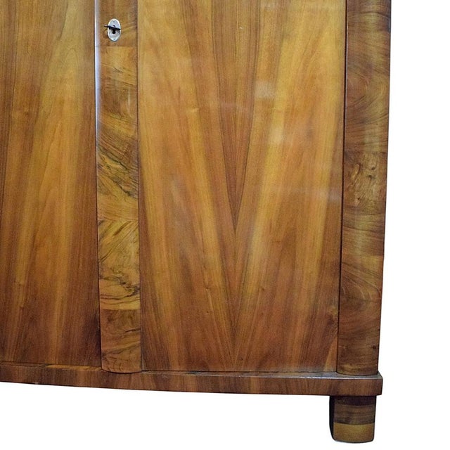 Wood Biedermeier-Style Wardrobe in Wood For Sale - Image 7 of 12