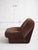 Textile Space Age Italian ‘Petal’ Form Lounge Chair in Velvet For Sale - Image 7 of 12