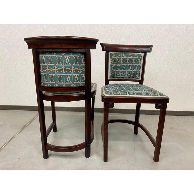 No. 423 Salon Chairs attributed to Josef Hoffmann for J&J Kohn, 1905, Set of 2 For Sale - Image 15 of 17