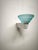 Light Blue Glass Wall Lamp from Leucos, 1980s For Sale - Image 6 of 8