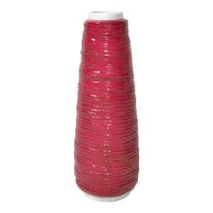 1980s Richard Ginori Italy Coastal Porcelain Pink Rope Vase Cordonetto Missoni Home