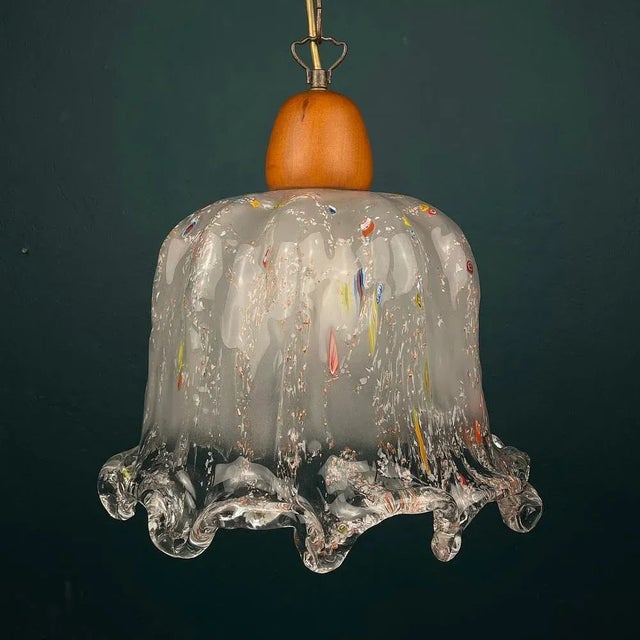 Murano Glass Pendant Lamp by Sylcom, Italy, 1990s For Sale - Image 12 of 13