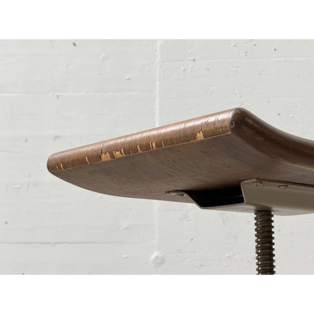 Height-Adjustable Piano Stool in Beech, 1920s For Sale - Image 6 of 18