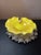 1980s Exquisite Murano Italy Aventurine Canary Yellow Ashtray Bowl For Sale - Image 5 of 6