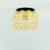 Glashütte Limburg 1960s Mid-Century Modern Amber Bubble Glass Flush Mount by Helena Tynell for Limburg, Germany For Sale - Image 4 of 9