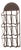 Wall-Mounted Metal Wine Rack with Grape Relief For Sale