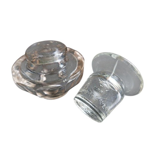 Antique Carved Wooden Inkwell with Glass Insert by Bear Brienz, 1880s-1910s For Sale - Image 14 of 16