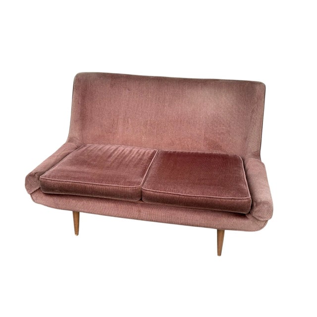 Mid Century Brown Upholstered Sofa by Prestige for Bassett For Sale - Image 9 of 12