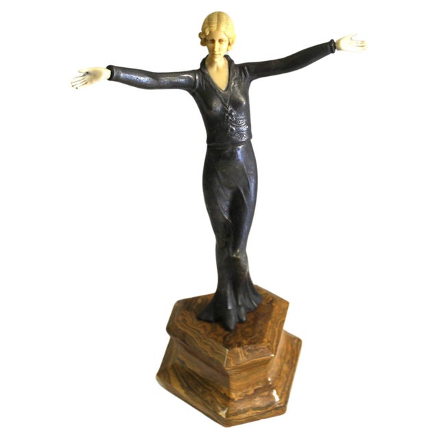 1990s Deco/Modern Figurine Marble base For Sale - Image 14 of 18