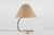Paavo Tynell Small Vintage Table Lamp in Brass with Punched-Paper Shade by Hans Bergström, Denmark, 1940s For Sale - Image 4 of 13