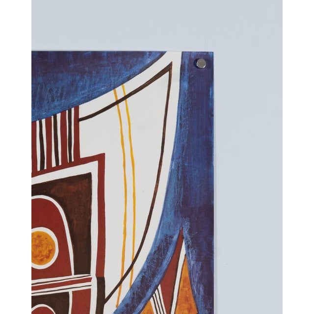 Paper Algerian Olympics in Munich Poster by Kamardine Krim, 1972 For Sale - Image 7 of 9