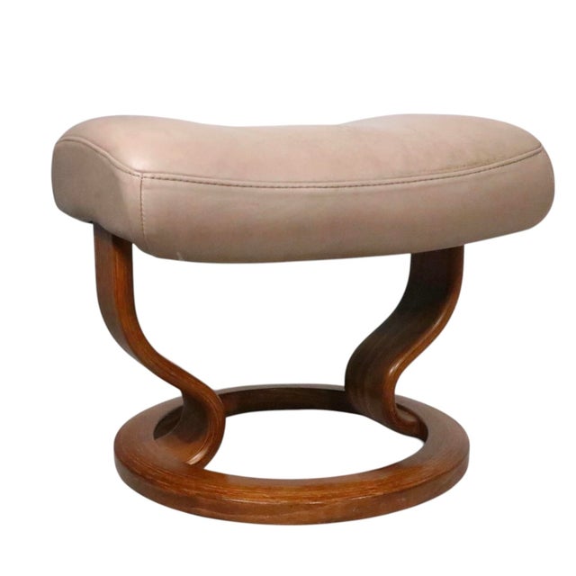 Ekornes ASA Vintage Ekornes Footstool Ottoman For Sale - Image 4 of 15