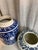 Shabby Chic Blue & White Vase, S/3 For Sale - Image 3 of 8