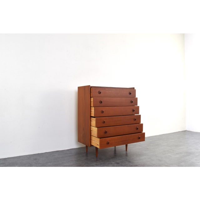 Mid-Century Danish Teak Chest of Drawers, 1960s For Sale - Image 9 of 16
