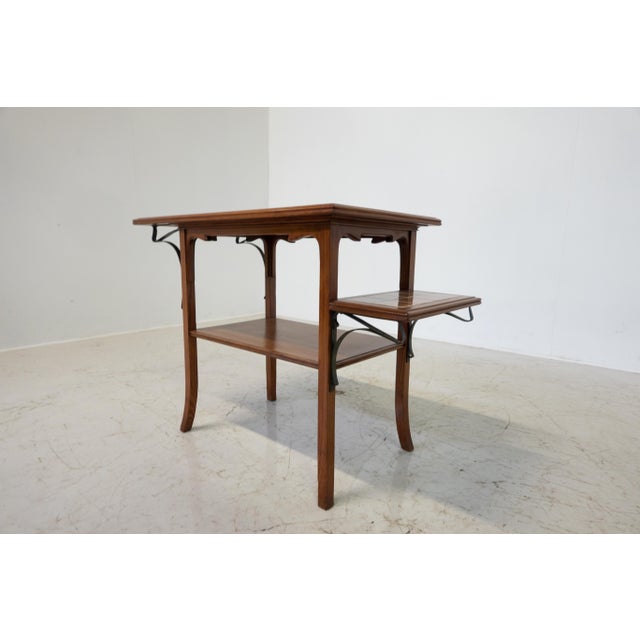 Victor Horta Side Table, Art Nouveau, 1900s. This piece is attributed to the mentioned designer/maker. It has no...